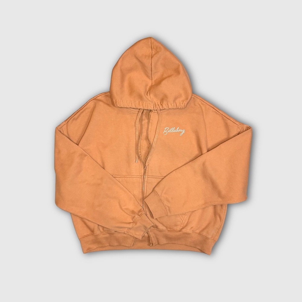Billabong Full Zip Graphic Sweatshirt Hoodie - Kid's - XL - Orange